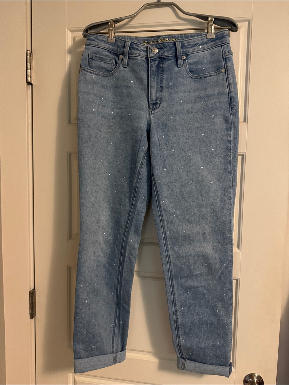 Tommy Bahama Indigo Palms Embellished Boyfriend Jeans